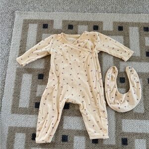 Konges Slojd Floral Wrap One-Piece and Bib